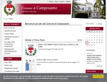 Tablet Screenshot of comune.camposanto.mo.it